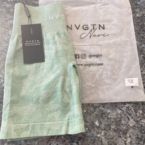 NVGTN Pants - NWT NVGTN SAGE GREEN CAMO SHORTS XS